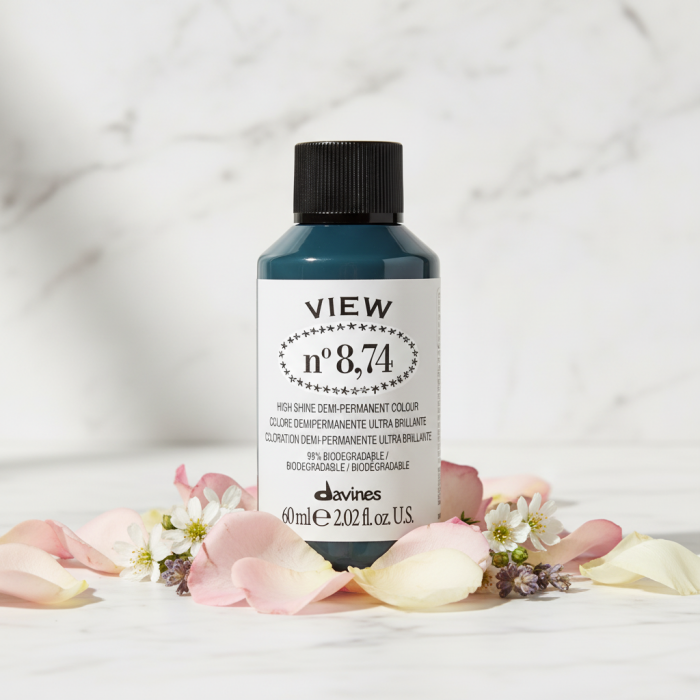Безаммиачная Демиперманентная Краска для Тонирования Волос Davines View High Shine Demi-Permanent Colour Beige, 60 мл (бежевые оттенки)