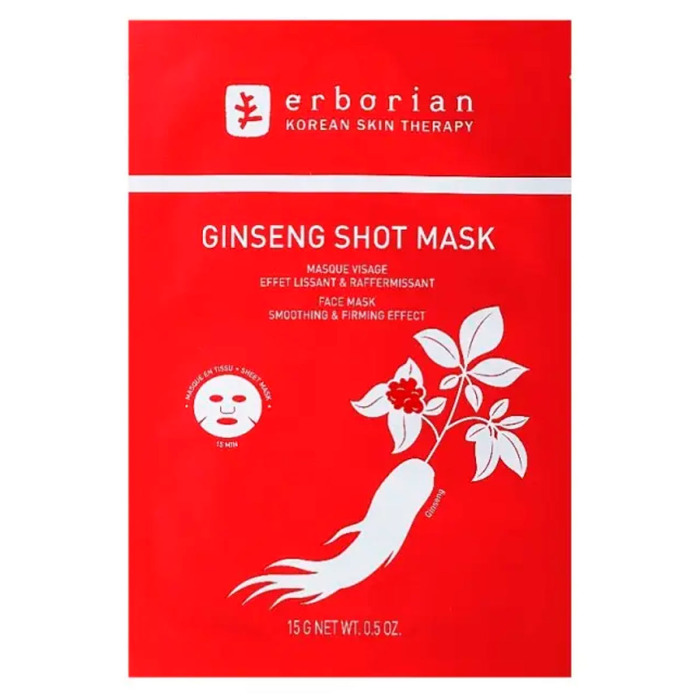 Восстанавливающая Тканевая Маска для Лица «Женьшень» Erborian Ginseng Shot Mask