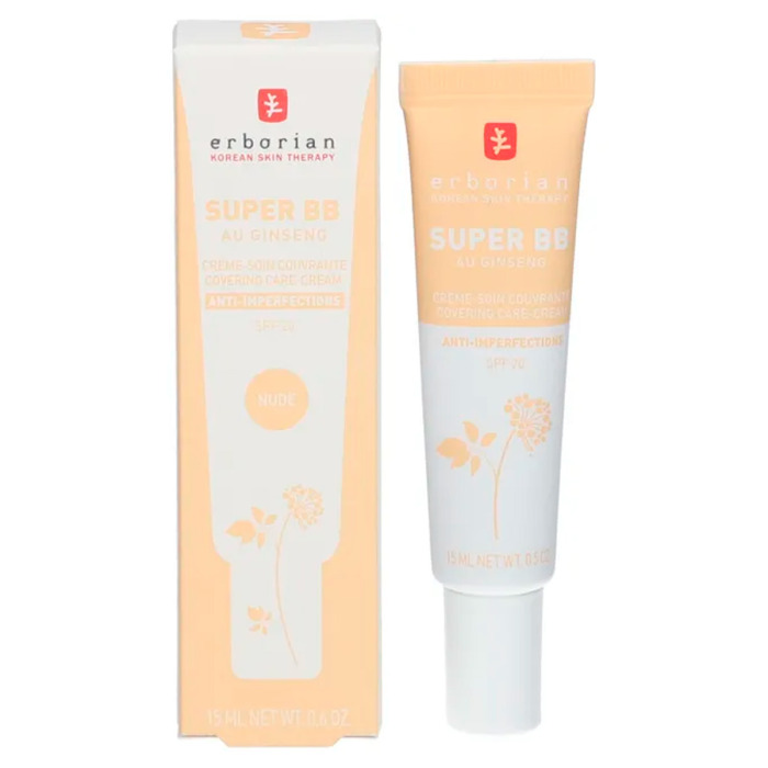 Тонирующий Крем-Корректор для Лица Erborian Super BB Cream Nude SPF 20