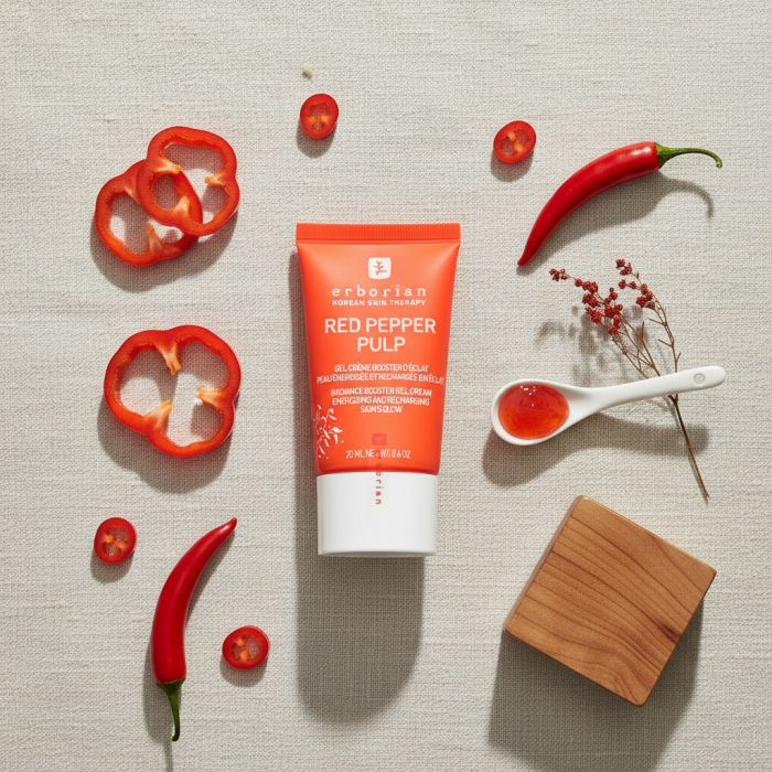 Гель-Крем для Лица «Красный Перец» Erborian Red Pepper Pulp Radiance Booster Gel
