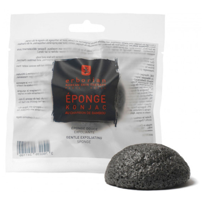 Спонж Конняку с Бамбуковым Углем Erborian Charcoal Konjac Sponge