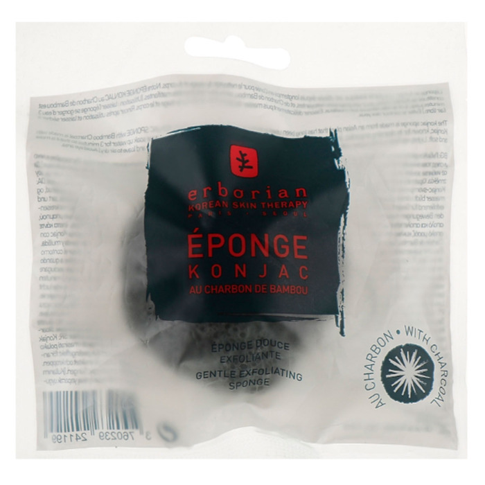 Спонж Конняку с Бамбуковым Углем Erborian Charcoal Konjac Sponge