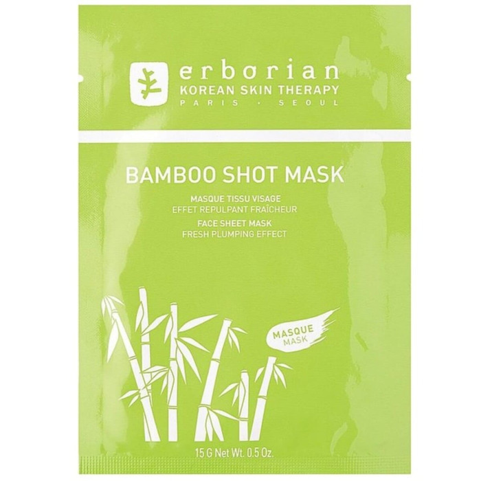 Увлажняющая Тканевая Маска для Лица «Бамбук» Erborian Bamboo Shot Mask Fresh Plumping Effect