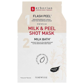 Тканинна Маска для Обличчя «Кунжутне молоко» Erborian Milk & Peel Shot Mask
