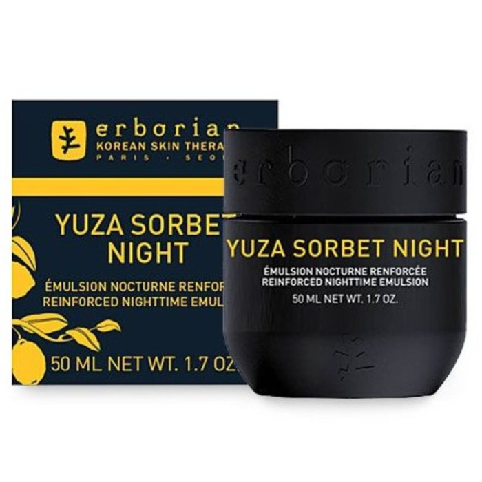 Увлажняющий Ночной Крем-Эмульсия для Лица «Юзу Сорбет» Erborian Yuza Sorbet Night Emulsion