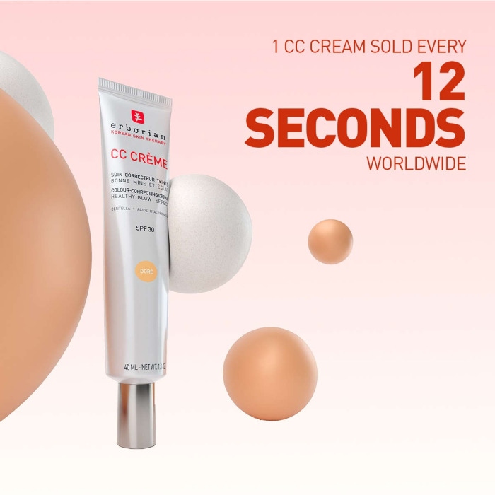 Тонирующий CC-Крем для Лица «Контроль Цвета» Erborian CC Face Cream Dore SPF 30