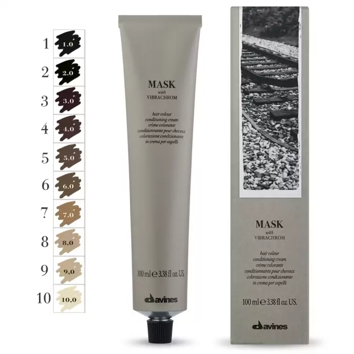 Перманентная Крем-Краска для Волос Davines Mask with Vibrachrom Naturals, 100 мл (натуральные оттенки)