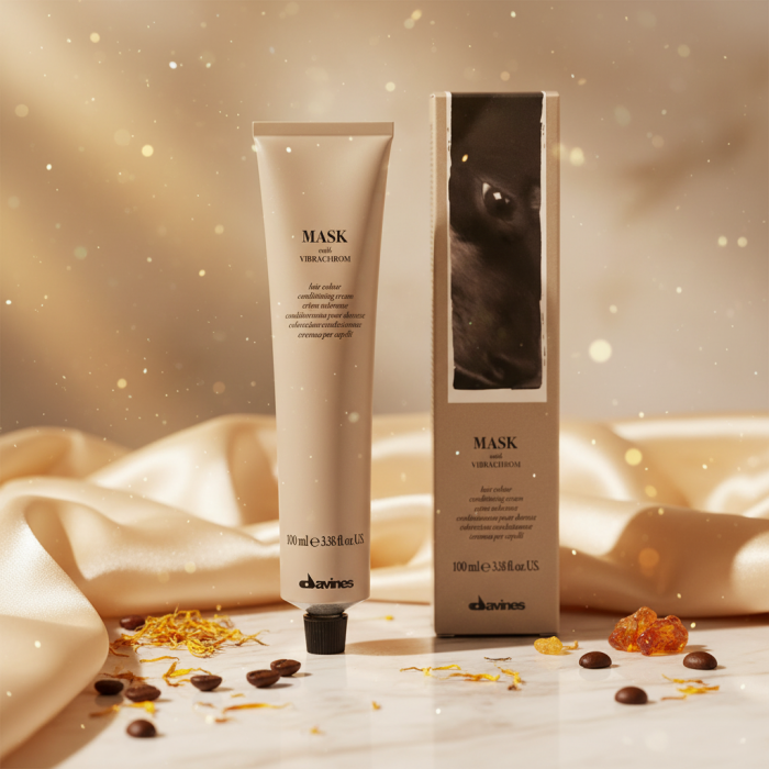 Перманентная Крем-Краска для Волос Davines Mask with Vibrachrom Warm Naturals, 100 мл (теплые натуральные)