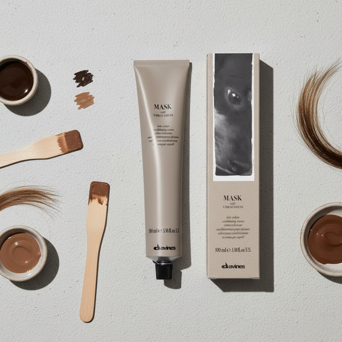 Перманентная Крем-Краска для Волос Davines Mask with Vibrachrom Warm Naturals, 100 мл (теплые натуральные)