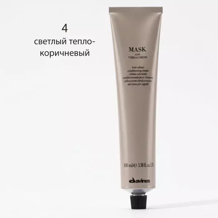 Перманентная Крем-Краска для Волос Davines Mask with Vibrachrom Warm Naturals, 100 мл (теплые натуральные)