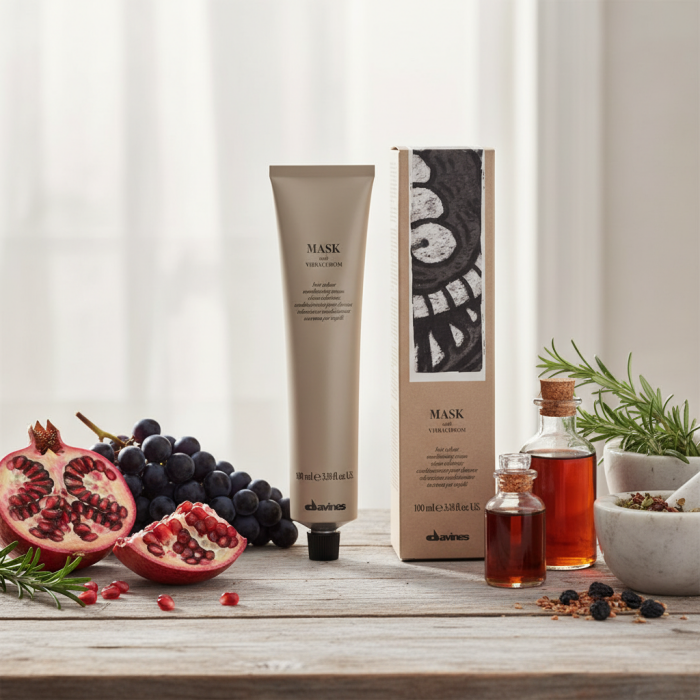 Перманентная Крем-Краска для Волос Davines Mask with Vibrachrom Cool Reds, 100 мл (холодные красные)