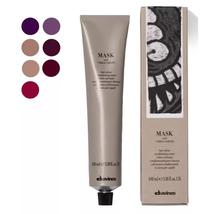 Перманентная Крем-Краска для Волос Davines Mask with Vibrachrom Cool Reds, 100 мл (холодные красные)
