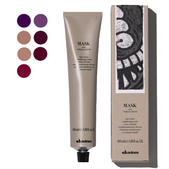 Перманентная Крем-Краска для Волос Davines Mask with Vibrachrom Cool Reds, 100 мл (холодные красные)