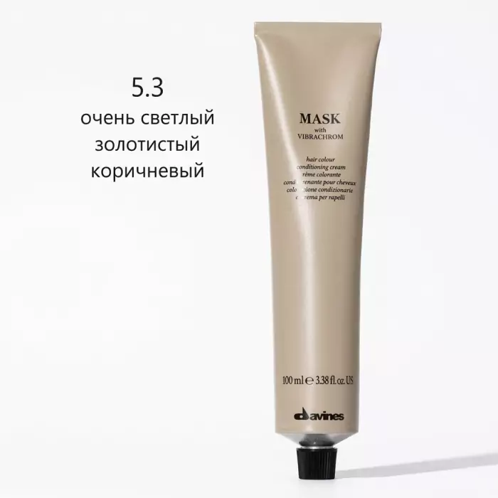 Перманентная Крем-Краска для Волос Davines Mask with Vibrachrom Warm Browns, 100 мл (теплые коричневые)