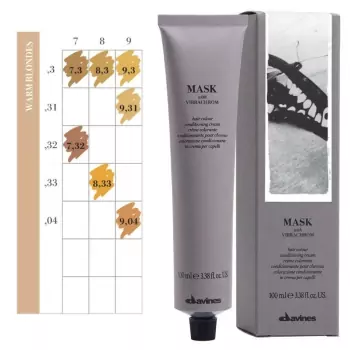 Перманентная Крем-Краска для Волос Davines Mask with Vibrachrom Warm Blonds, 100 мл (теплые блонды)