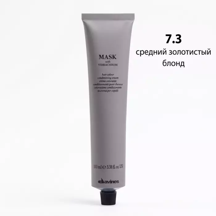 Перманентная Крем-Краска для Волос Davines Mask with Vibrachrom Warm Blonds, 100 мл (теплые блонды)