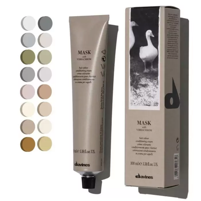 Перманентная Крем-Краска для Волос Davines Mask with Vibrachrom Cool Blonds, 100 мл (холодные блонды)