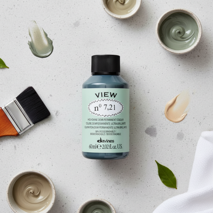 Безаммиачная Демиперманентная Краска для Тонирования Волос Davines View High Shine Demi-Permanent Colour Irise, 60 мл (ирисовые/фиолетовые оттенки)