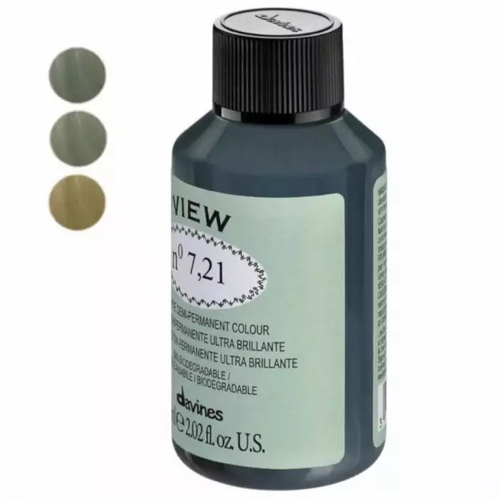 Безаммиачная Демиперманентная Краска для Тонирования Волос Davines View High Shine Demi-Permanent Colour Irise, 60 мл (ирисовые/фиолетовые оттенки)
