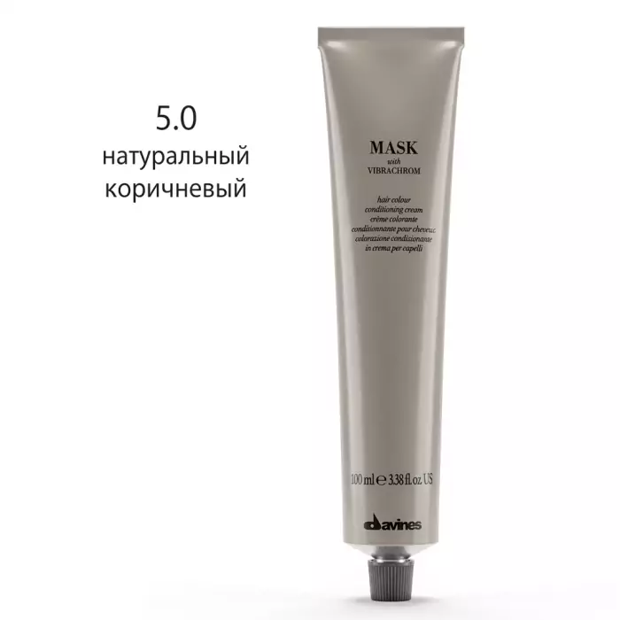 Перманентная Крем-Краска для Волос Davines Mask with Vibrachrom Naturals, 100 мл (натуральные оттенки)
