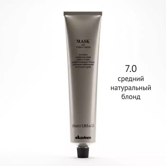 Перманентная Крем-Краска для Волос Davines Mask with Vibrachrom Naturals, 100 мл (натуральные оттенки)