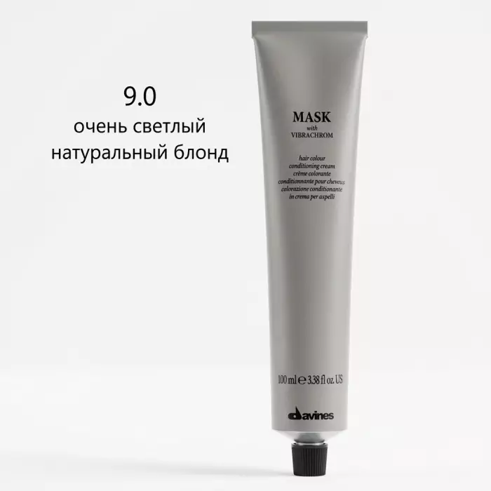 Перманентная Крем-Краска для Волос Davines Mask with Vibrachrom Naturals, 100 мл (натуральные оттенки)