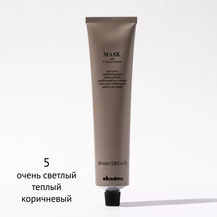 Перманентная Крем-Краска для Волос Davines Mask with Vibrachrom Warm Naturals, 100 мл (теплые натуральные)