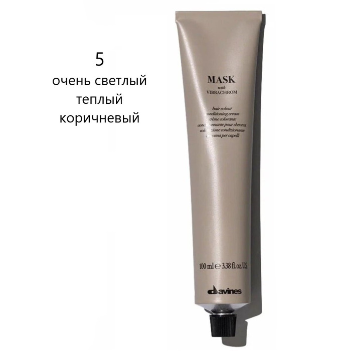 Перманентная Крем-Краска для Волос Davines Mask with Vibrachrom Warm Naturals, 100 мл (теплые натуральные)