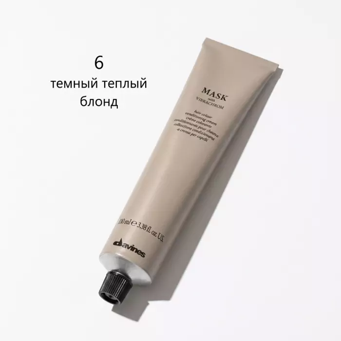 Перманентная Крем-Краска для Волос Davines Mask with Vibrachrom Warm Naturals, 100 мл (теплые натуральные)