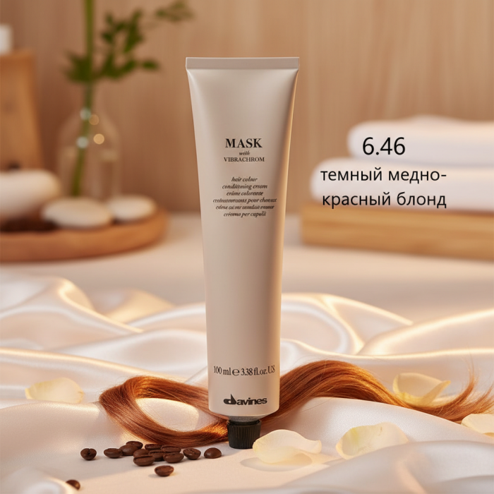 Перманентная Крем-Краска для Волос Davines Mask with Vibrachrom Warm Reds, 100 мл (теплые красные)
