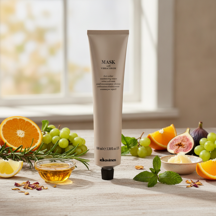 Перманентная Крем-Краска для Волос Davines Mask with Vibrachrom Warm Browns, 100 мл (теплые коричневые)