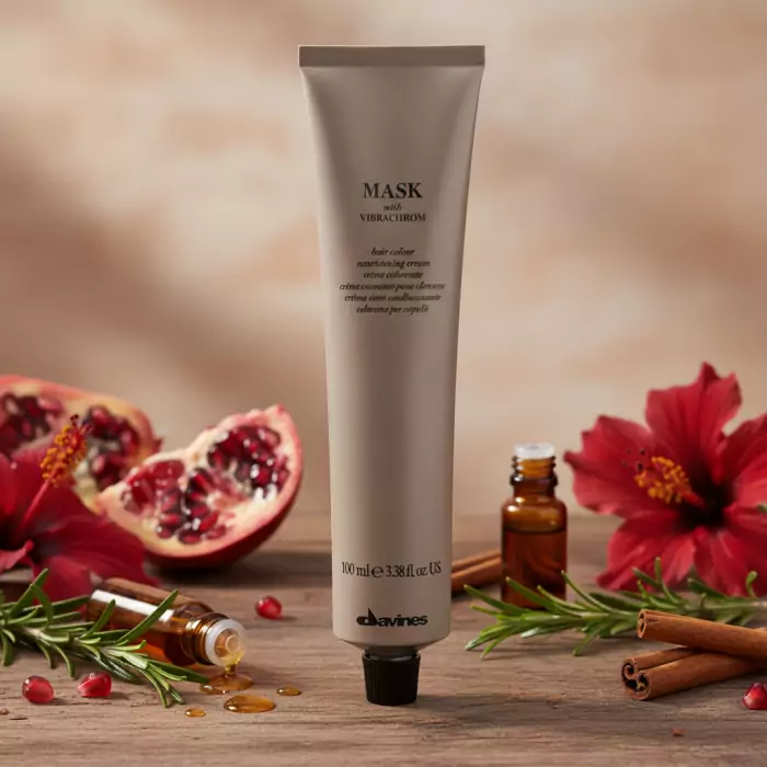 Перманентная Крем-Краска для Волос Davines Mask with Vibrachrom Warm Browns, 100 мл (теплые коричневые)