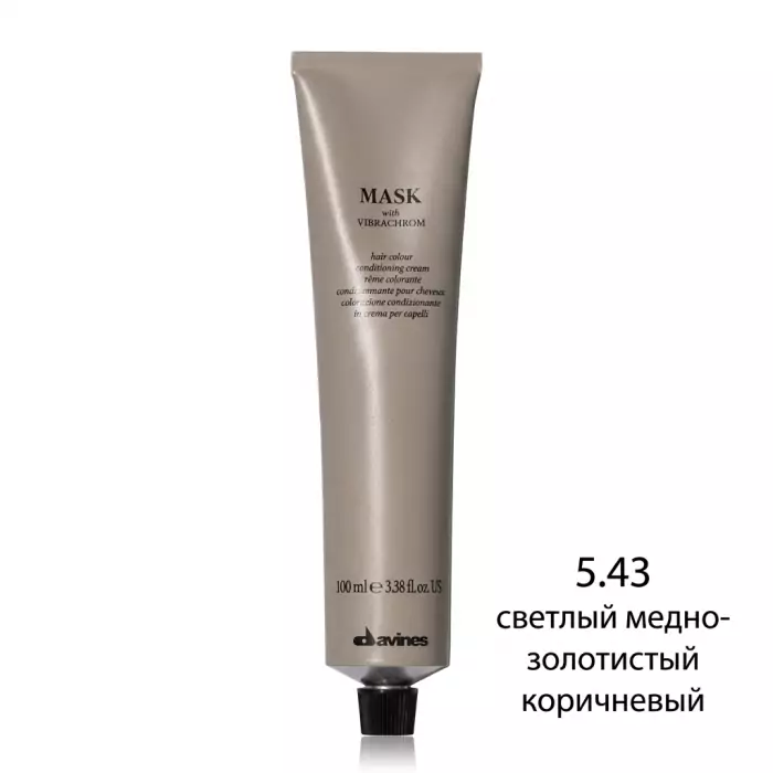 Перманентная Крем-Краска для Волос Davines Mask with Vibrachrom Warm Browns, 100 мл (теплые коричневые)