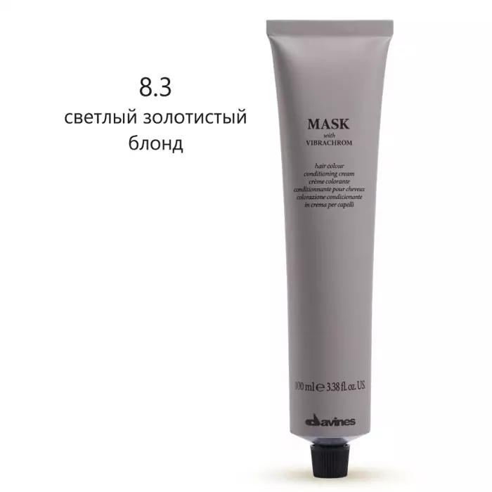 Перманентная Крем-Краска для Волос Davines Mask with Vibrachrom Warm Blonds, 100 мл (теплые блонды)