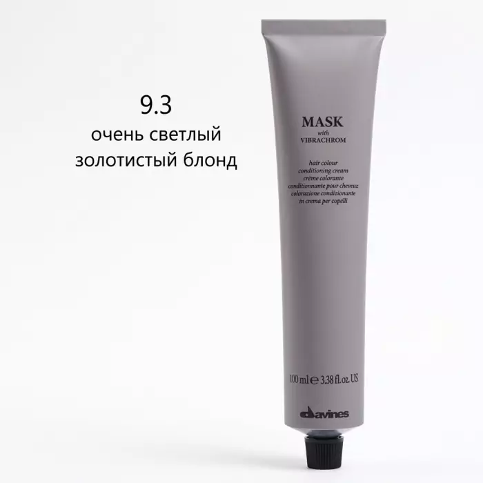 Перманентная Крем-Краска для Волос Davines Mask with Vibrachrom Warm Blonds, 100 мл (теплые блонды)