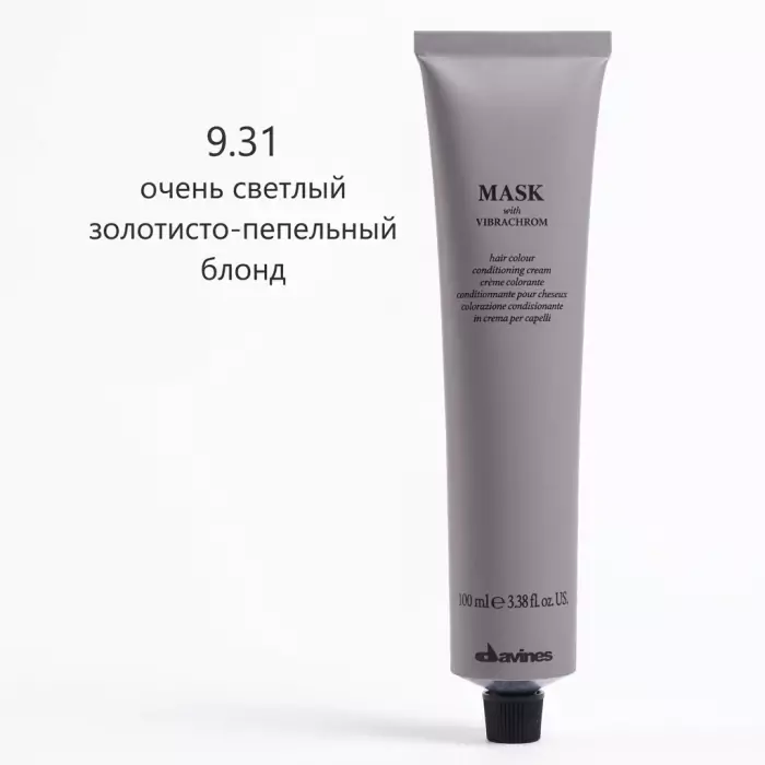 Перманентная Крем-Краска для Волос Davines Mask with Vibrachrom Warm Blonds, 100 мл (теплые блонды)