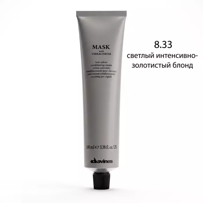 Перманентная Крем-Краска для Волос Davines Mask with Vibrachrom Warm Blonds, 100 мл (теплые блонды)