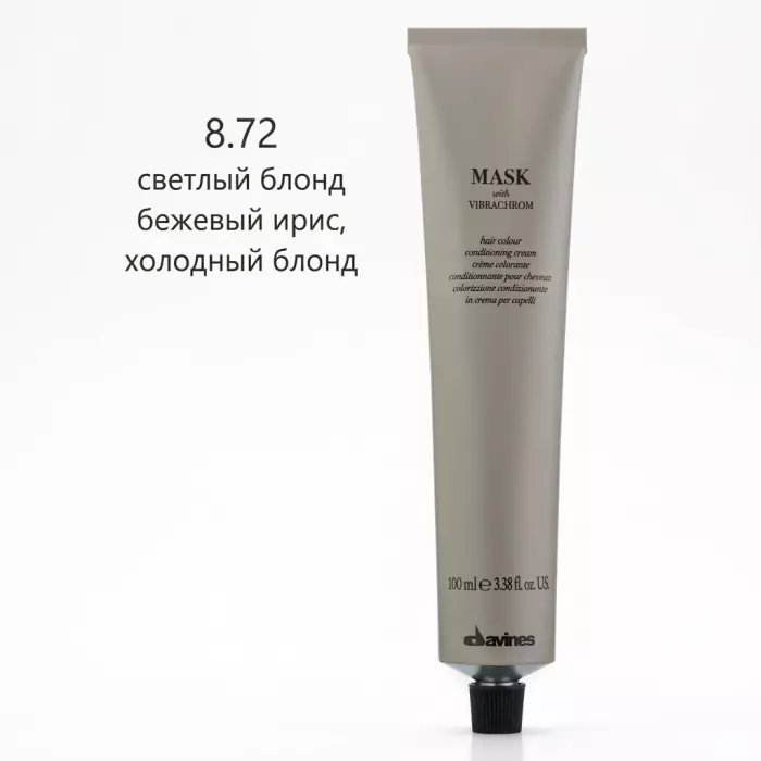 Перманентная Крем-Краска для Волос Davines Mask with Vibrachrom Cool Blonds, 100 мл (холодные блонды)