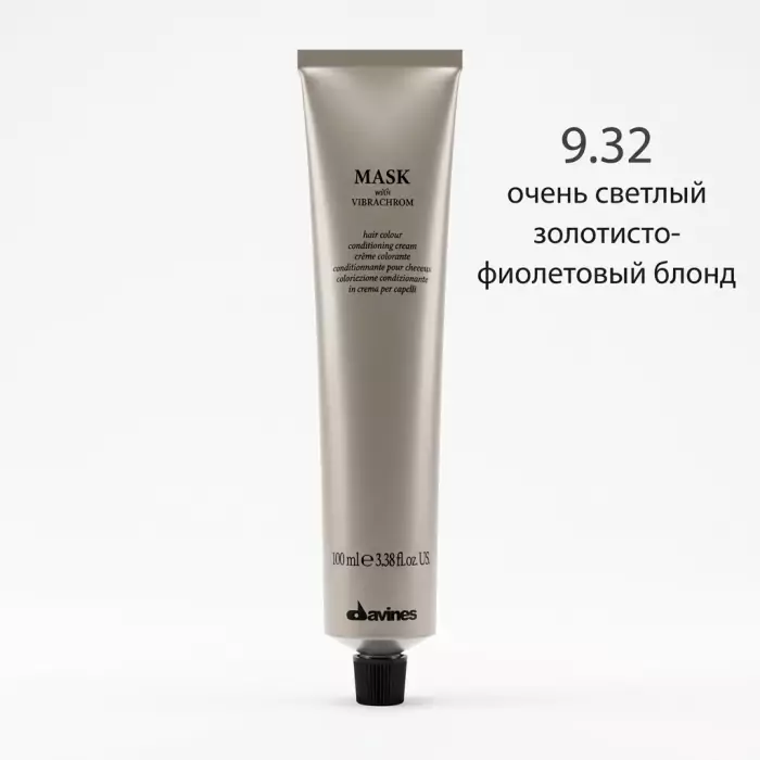 Перманентная Крем-Краска для Волос Davines Mask with Vibrachrom Cool Blonds, 100 мл (холодные блонды)