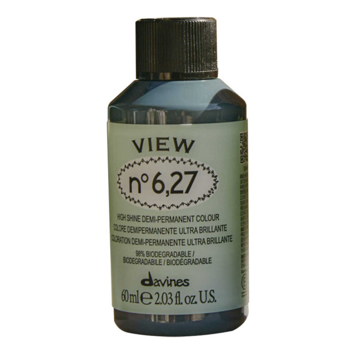 Безаммиачная Демиперманентная Краска для Тонирования Волос Davines View High Shine Demi-Permanent Colour Irise, 60 мл (ирисовые/фиолетовые оттенки)
