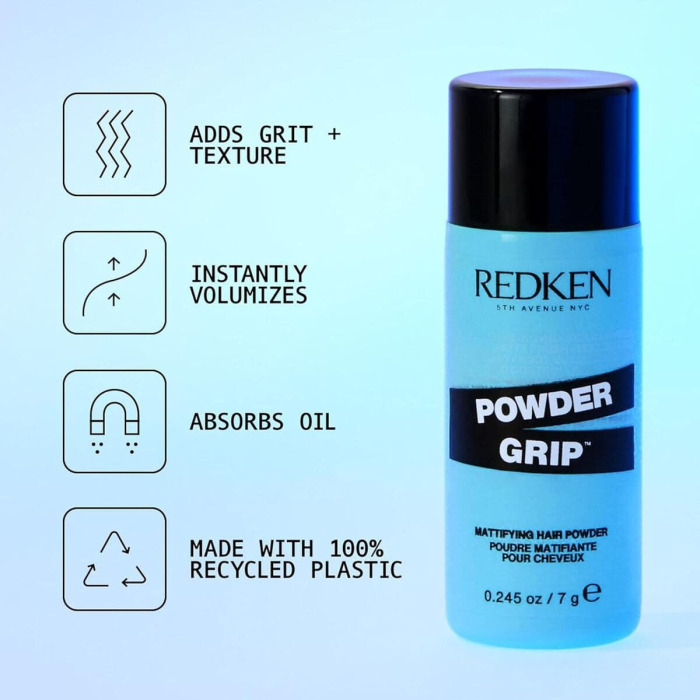 Текстурирующая Пудра с Матовым Финишем для Укладки Волос Redken Powder Grip
