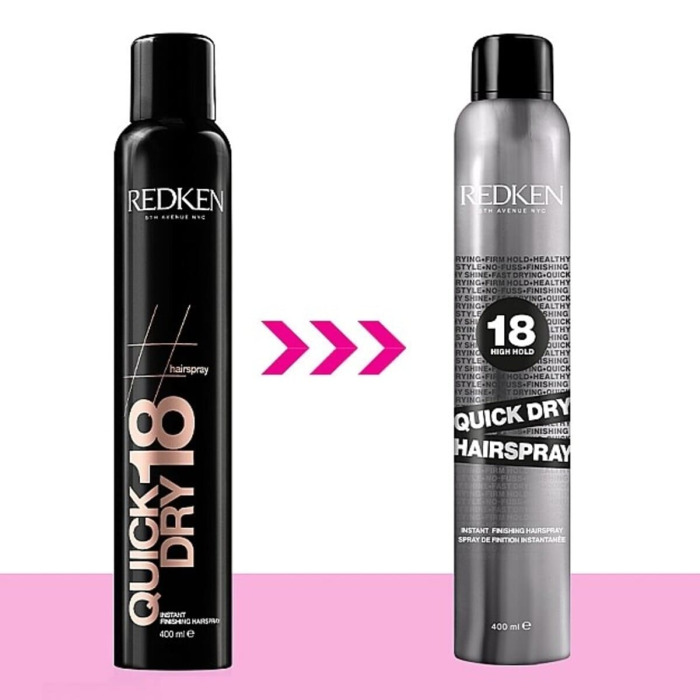 Спрей Сильной Фиксации для Мгновенного Завершения Укладки Волос Redken Quick Dry Hairspray 18