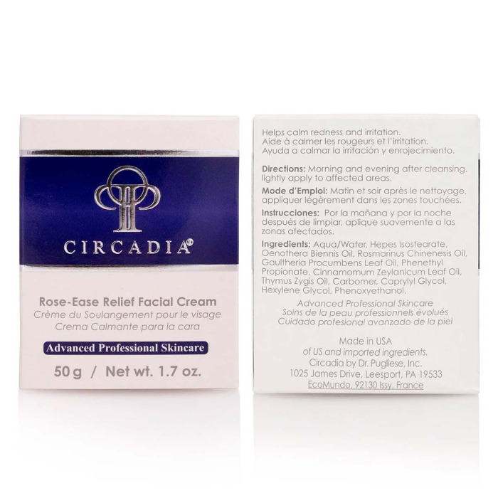 Крем для Чувствительной Кожи Лица с Розмарином от Купероза и Розацеа CIRCADIA Rose-Ease Relief Cream