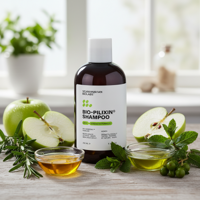 Шампунь для Укрепления Волос у Женщин Scandinavian Biolabs Bio-Pilixin Shampoo Hair Strength Formula Women