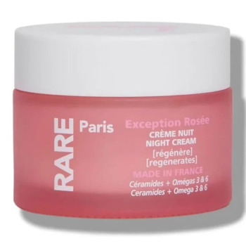 Восстанавливающий Ночной Крем для Лица с Церамидами, Омега 3 и 6 RARE Paris Exception Rosée Night Cream