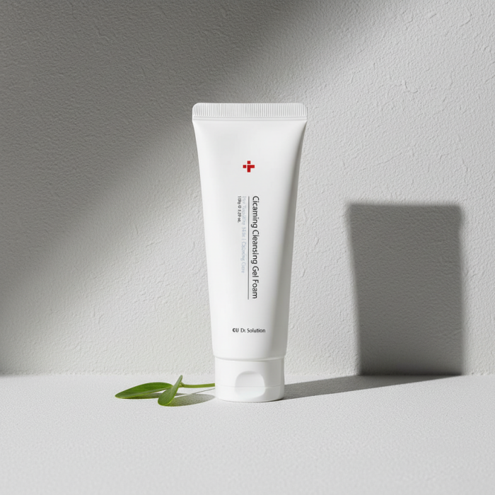 Очищающий Гель-Пенка с Центеллой CU SKIN Dr. Solution Cicaming Cleansing Gel Foam