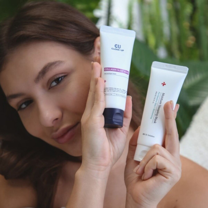 Коллагеновая Ночная Маска для Лица CU SKIN Сlean-Up Collagen Sleep Mask