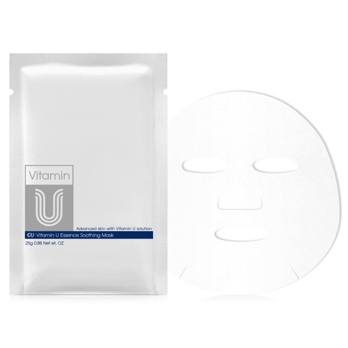 Тканевая Успокаивающая Маска для Лица CU SKIN Vitamin U Essence Soothing Mask