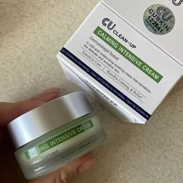 Интенсивный Успокаивающий Крем для Лица с Витамином К CU SKIN Clean-Up Calming Intensive Cream