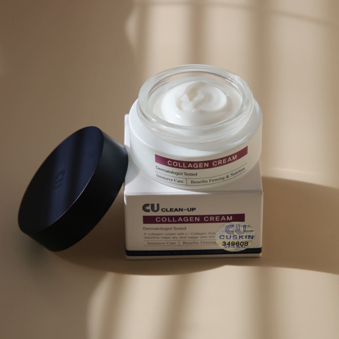 Интенсивный Лифтинг-Крем для Лица с Коллагеном и Волюфилином CU SKIN Clean-Up Collagen Cream